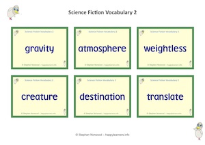 Science fiction vocabulary pack 2
